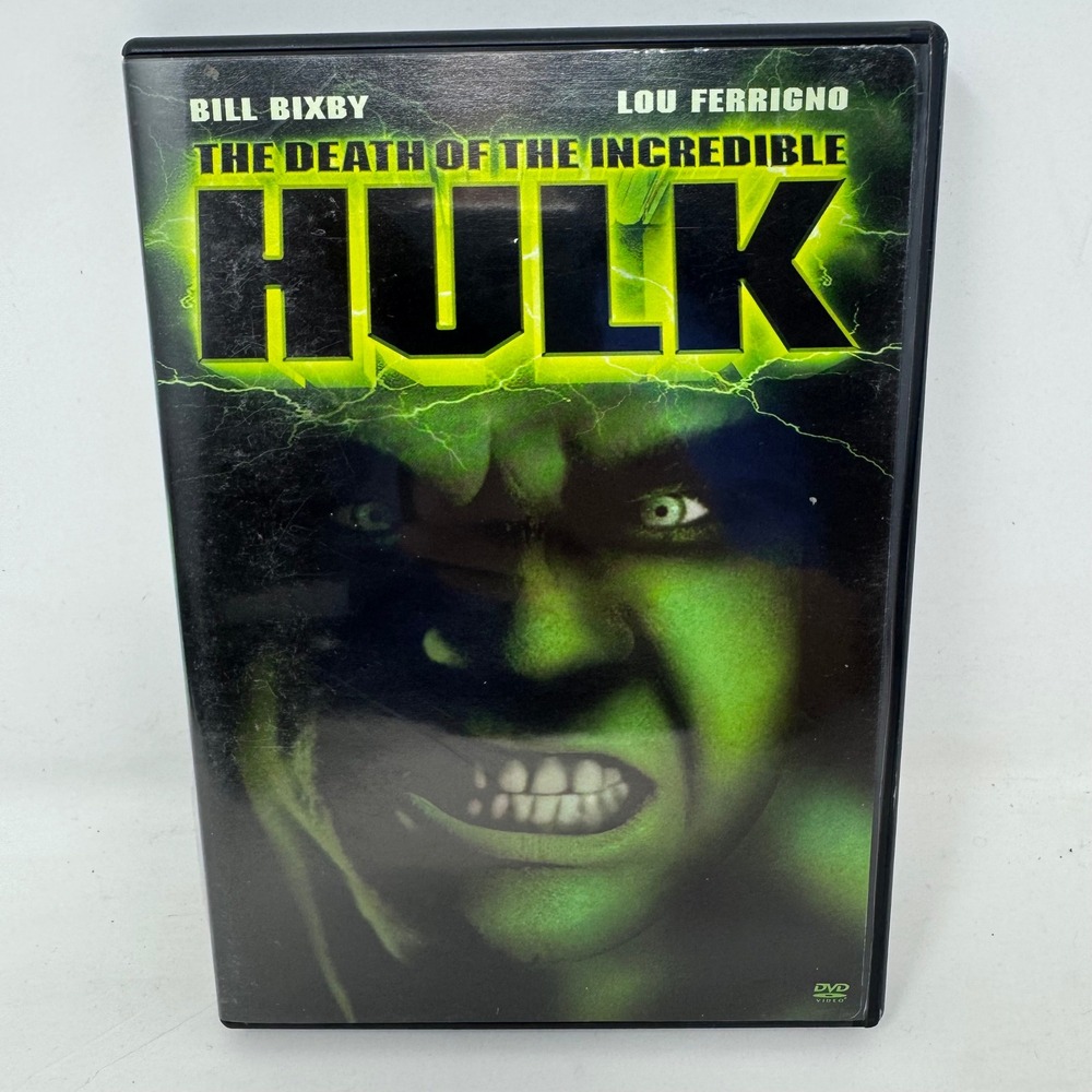The Death of the Incredible Hulk DVD 1990 Movie Bill Bixby Lou Ferrigno Marvel